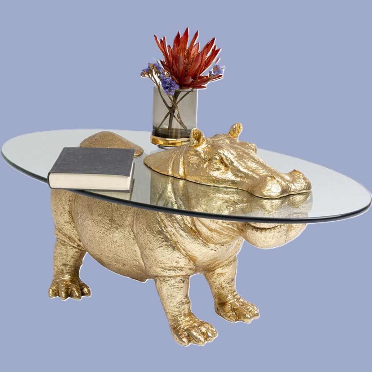 Hippo sidebord glass 