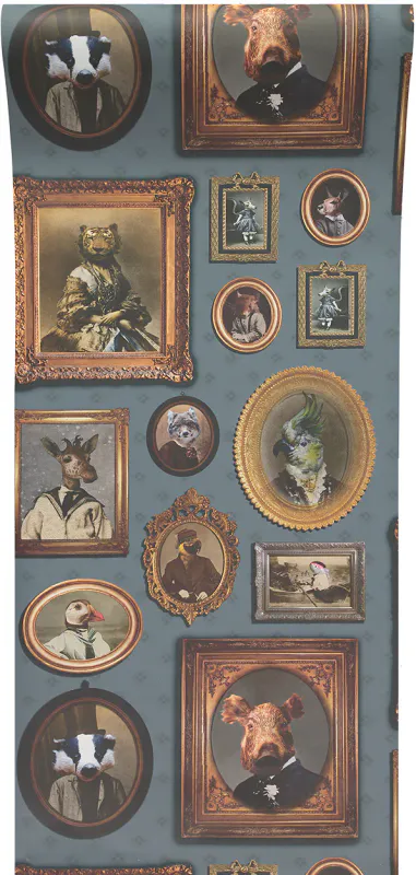 Portrait Gallery tapet blå