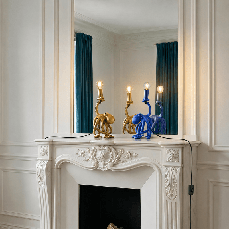 Baby Otto Octopus Gold Werns bordlampe