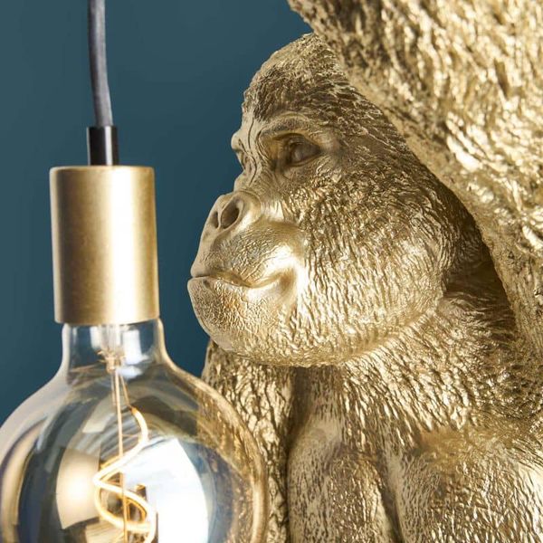 Hovedbilde Jungle Jack vegglampe Gorilla Gold