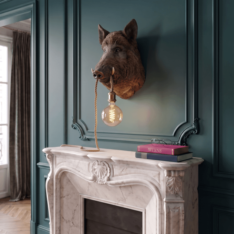 Willy villsvin vegglampe Werns