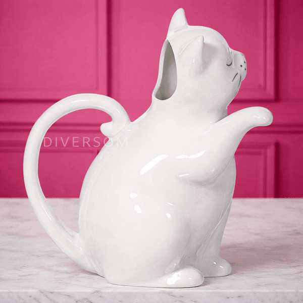 Hovedbilde Katt vannkanne i porselen