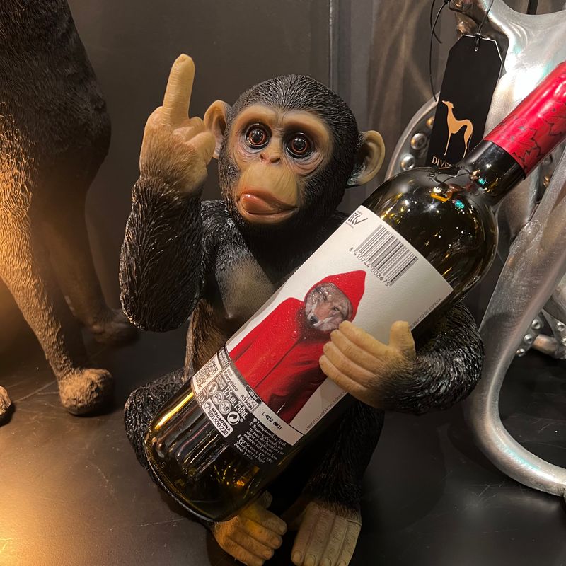 Vinflaskeholder Cheeky Monkey