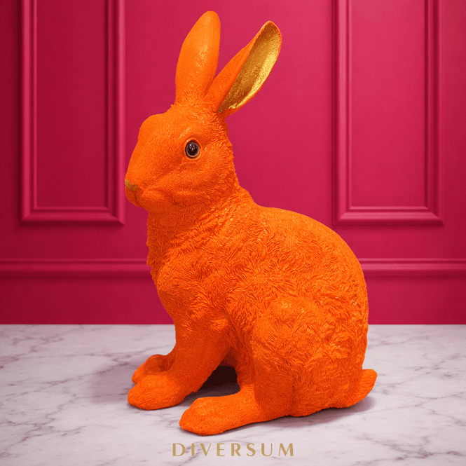 Hovedbilde Kanin figur, sitting rabbit,  orange