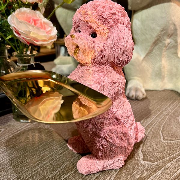 Hovedbilde Rosa puddel med brett