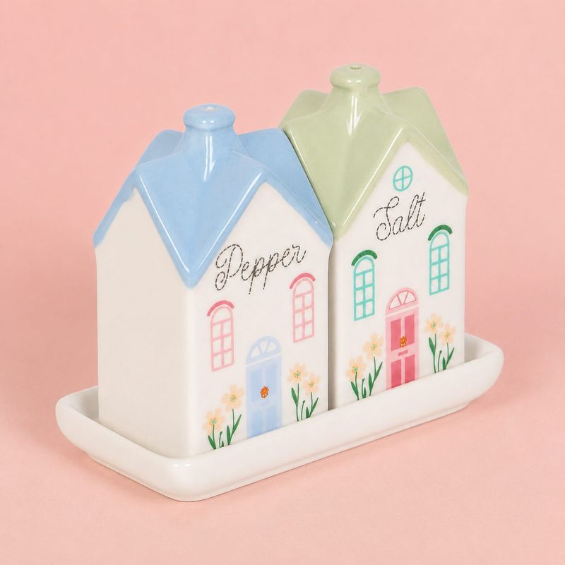 Pastellhus Salt og Pepper Sett
