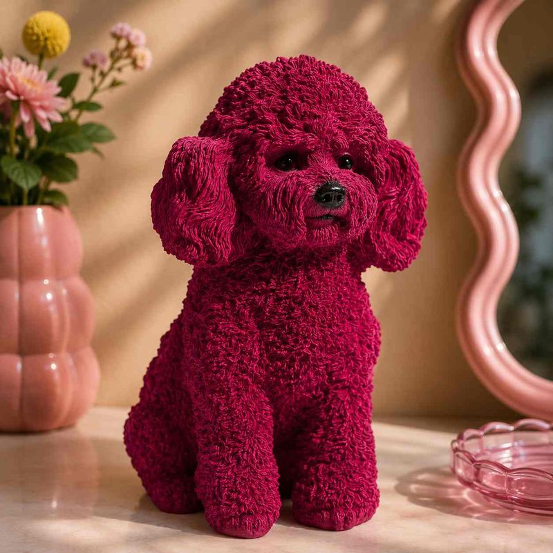 Pink Poodle figur