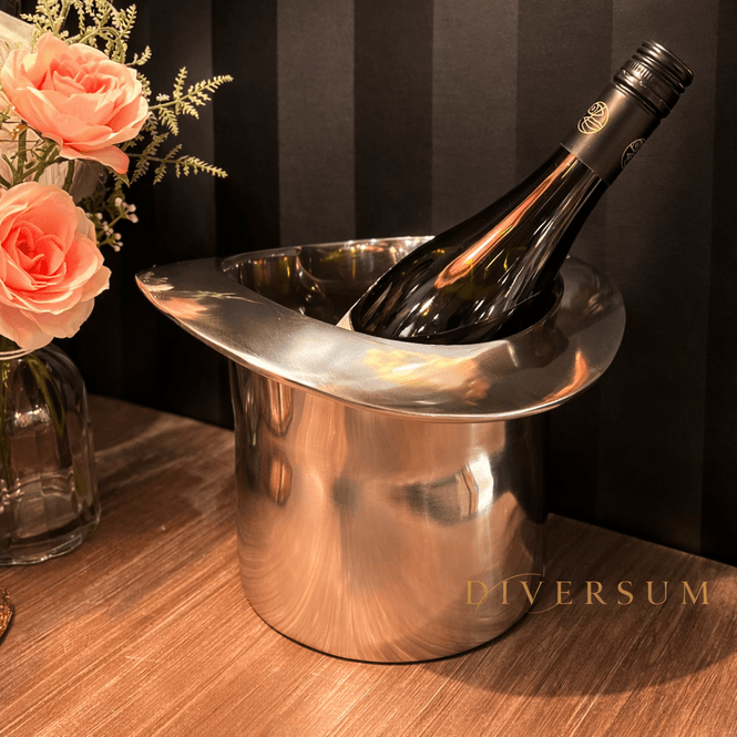 Hovedbilde Flosshatt isbøtte, vinkjøler Top Hat sølv