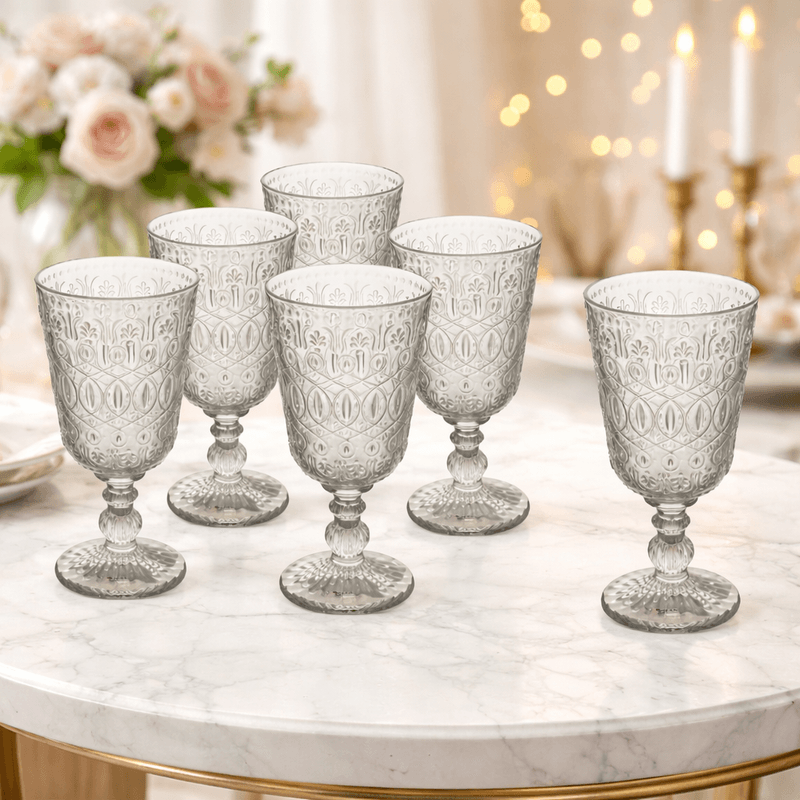 Vinglass New Marrakech med nydelig overflate, 6-pk