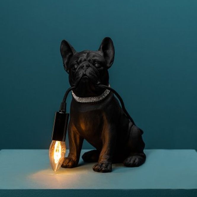 Hovedbilde Bordlampe fransk bulldog Francis