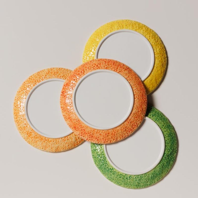 Citrus tallerkner sett med 4