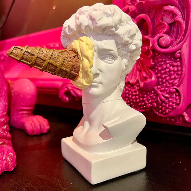 Hovedbilde David Ice Cream dekorativ byste