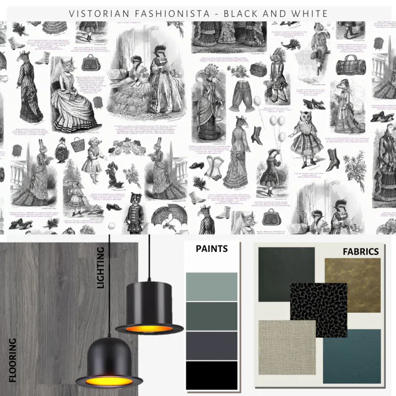 Visitorian Fashionista svart/hvitt