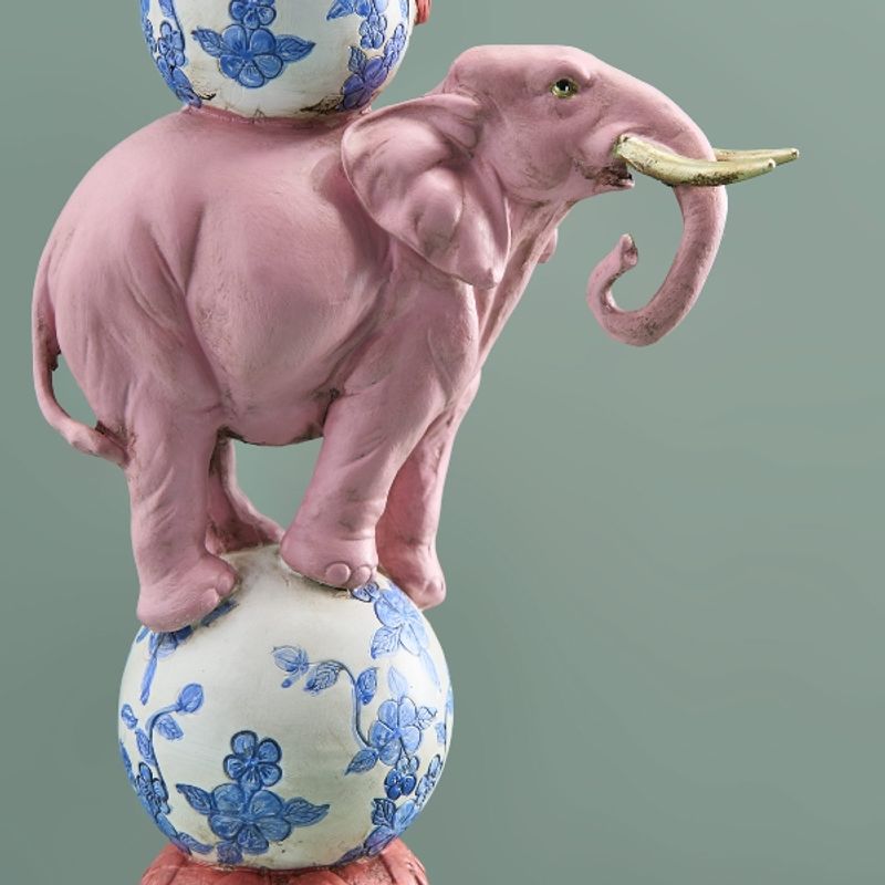 Lysestake Elefant Rosa