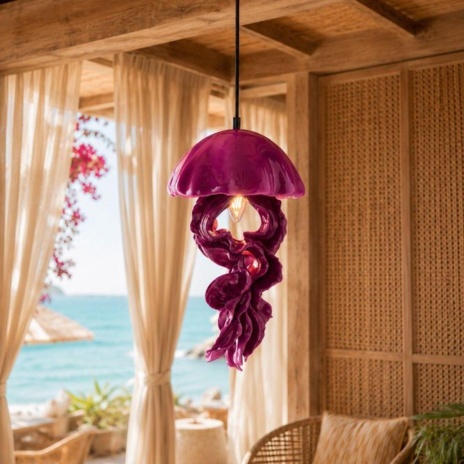 Hovedbilde Ava Manet taklampe magenta Werns
